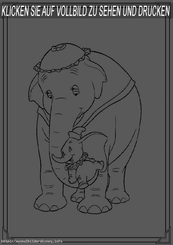 Ausmalbilder Dumbo 2