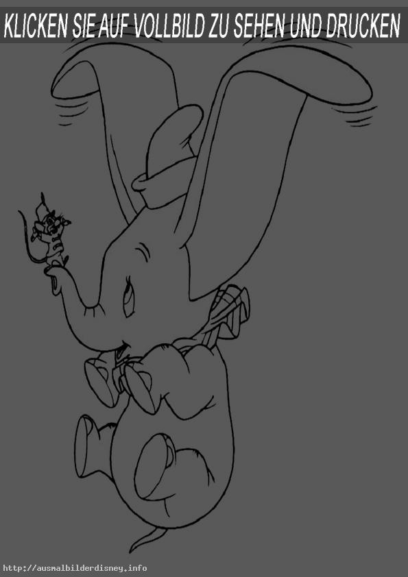Ausmalbilder Dumbo 3