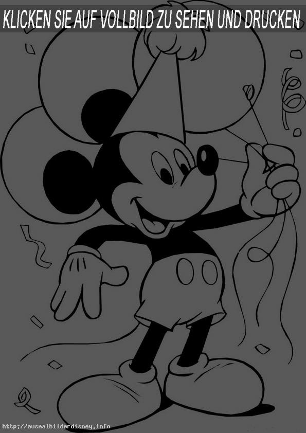ausmalbilder kostenlos- Mickey Mouse-2