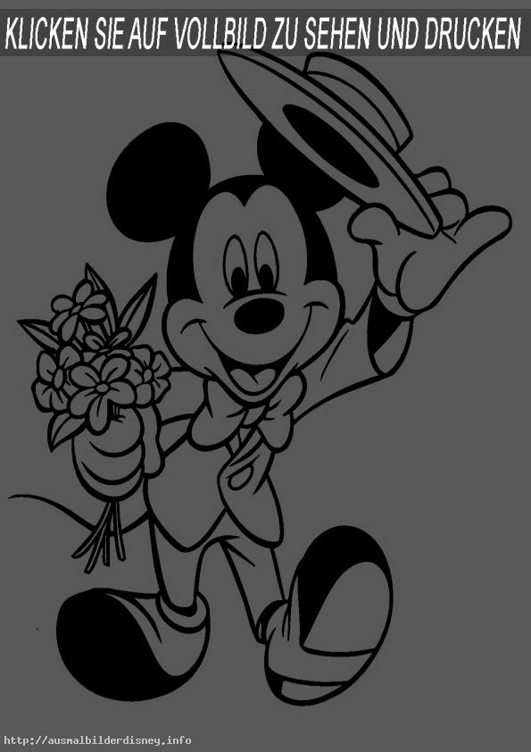 ausmalbilder kostenlos- Mickey Mouse-4