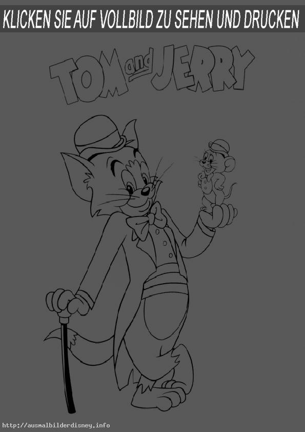 Ausmalbilder-Tom und Jerry-1