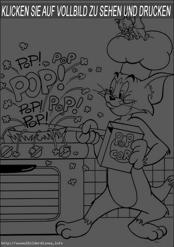ausmalbilder kostenlos-Tom und Jerry-10