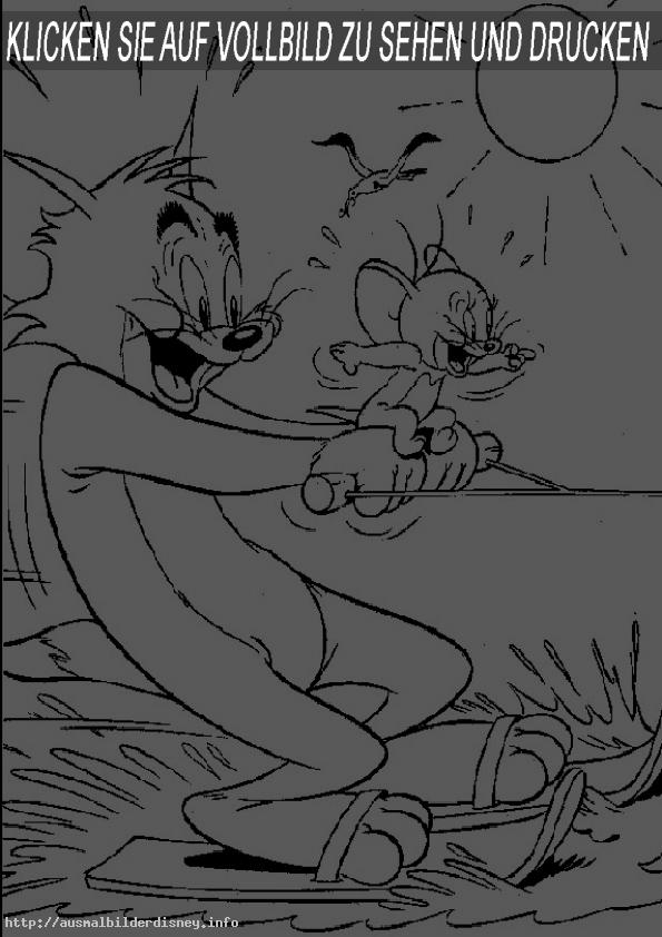 Ausmalbilder kostenlos- Tom und Jerry-2