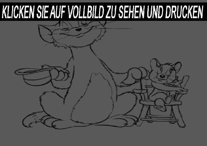 ausmalbilder kostenlos-Tom und Jerry-5