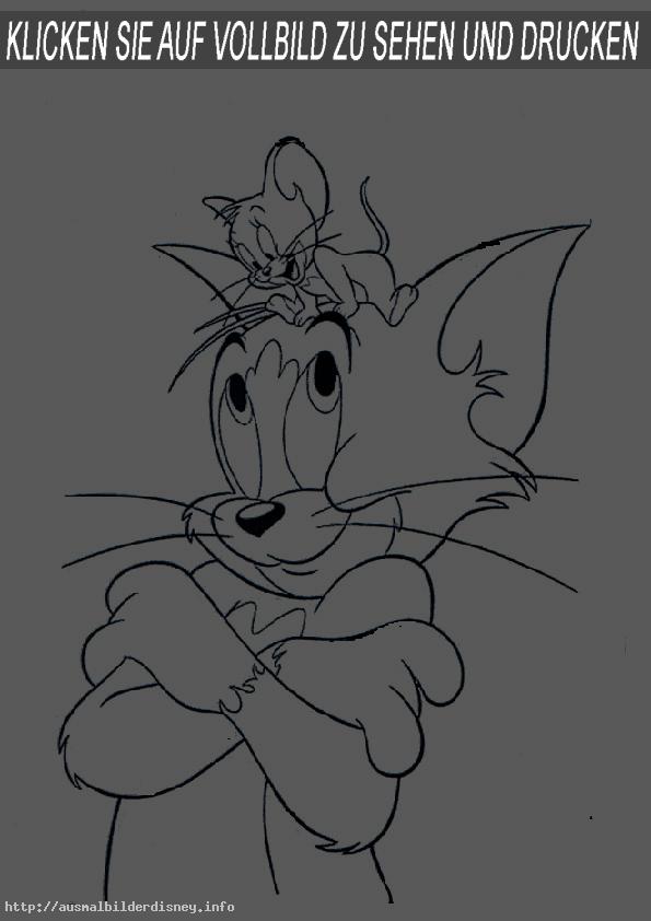 ausmalbilder kostenlos-Tom und Jerry-6