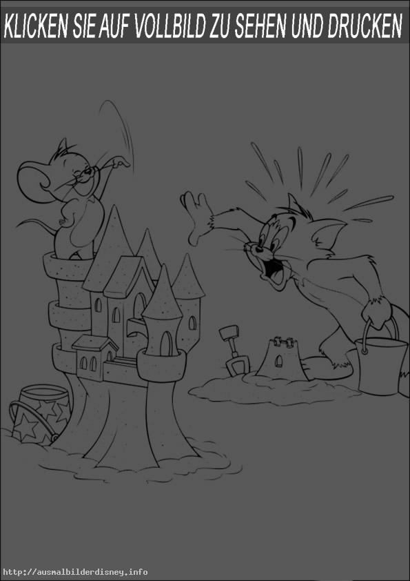 ausmalbilder kostenlos-Tom und Jerry-8